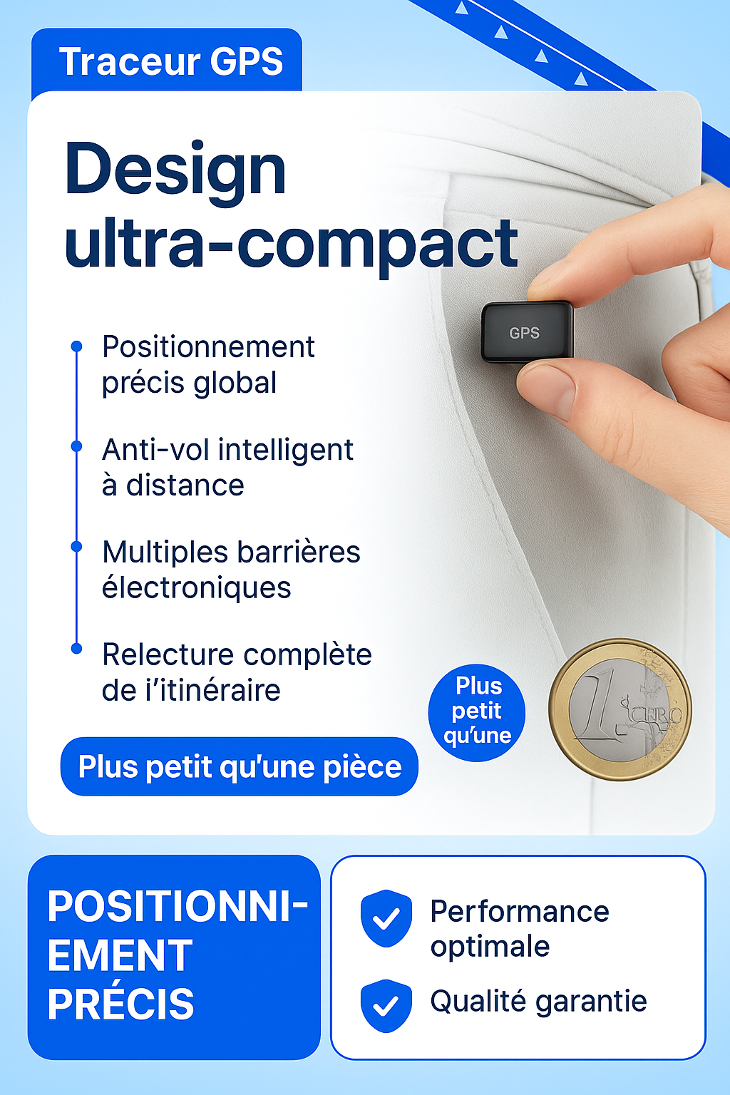 Mini GPS ultra-fin